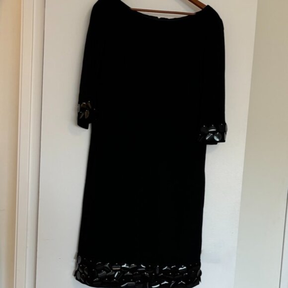 Amazing 1960s tricot/knit dress with XL Sequins (size 12/14) - Picture 2 of 9